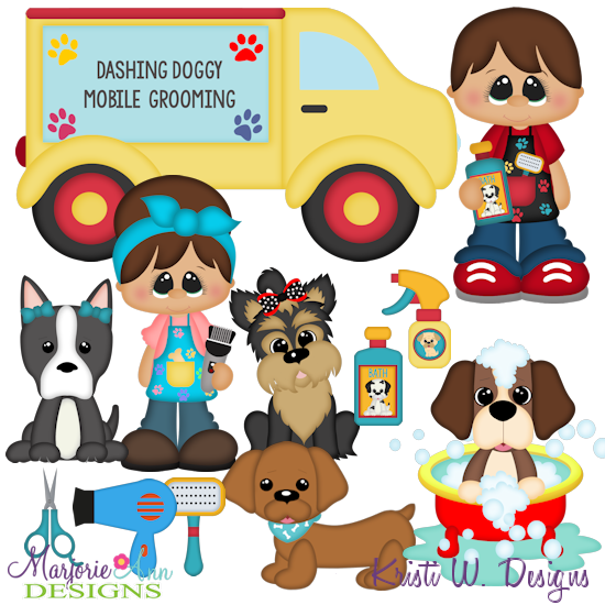 When I Grow Up~Dog Groomer Cutting Files + Clipart - Click Image to Close